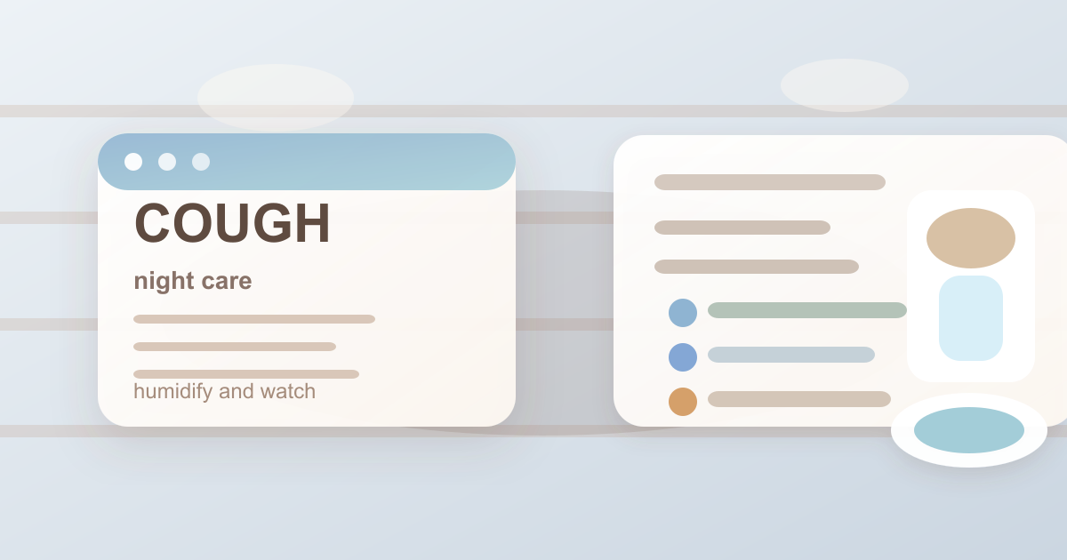 子どもの咳が止まらない夜、どうする？おうちケアと受診目安ガイド